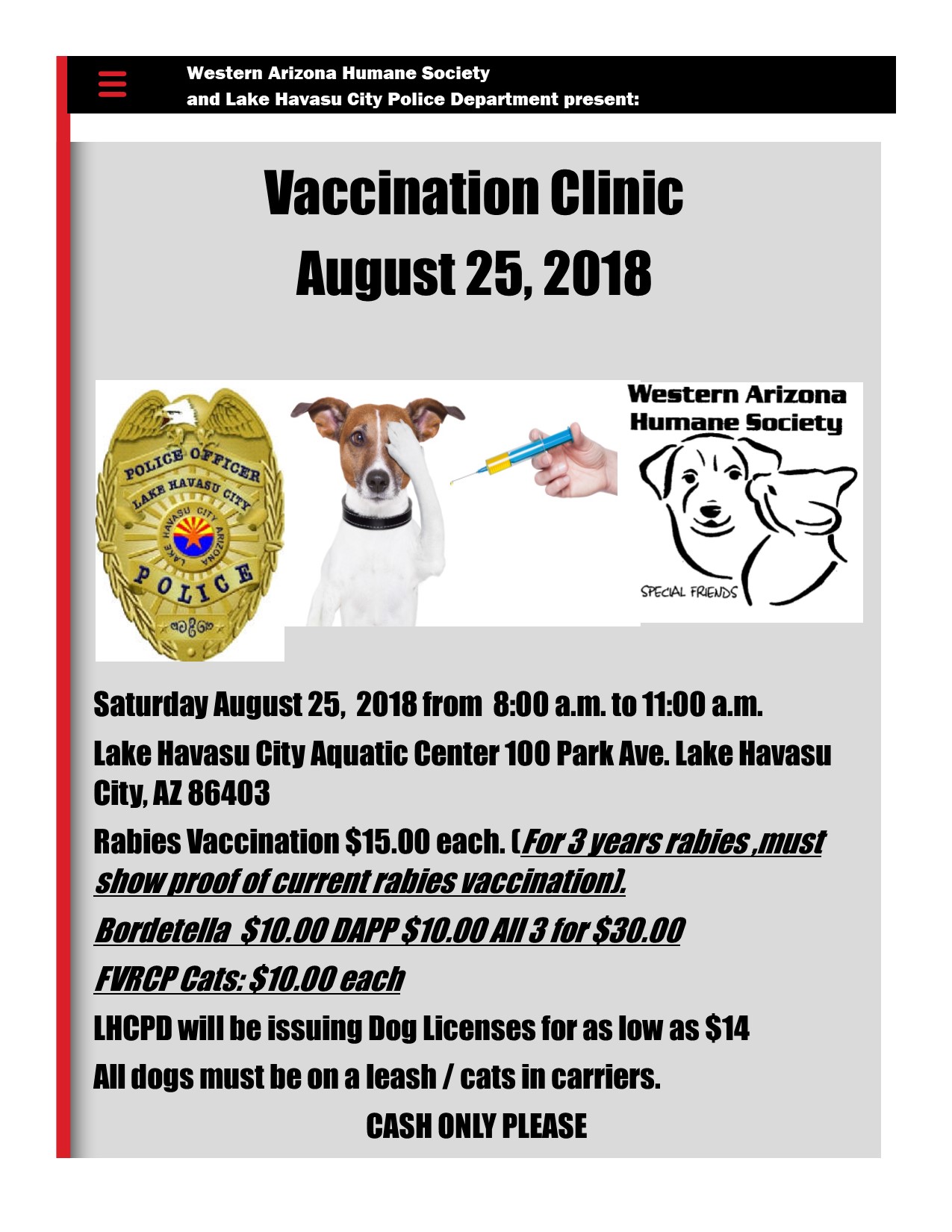 WAHS Vaccine Clinic